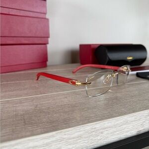 Cartier Clear Lens Buff Frames